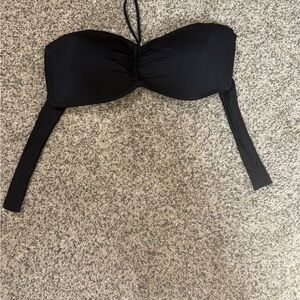 2bamboo Black Bandeau Swim Top with Label Detail size m/l 34-35DD